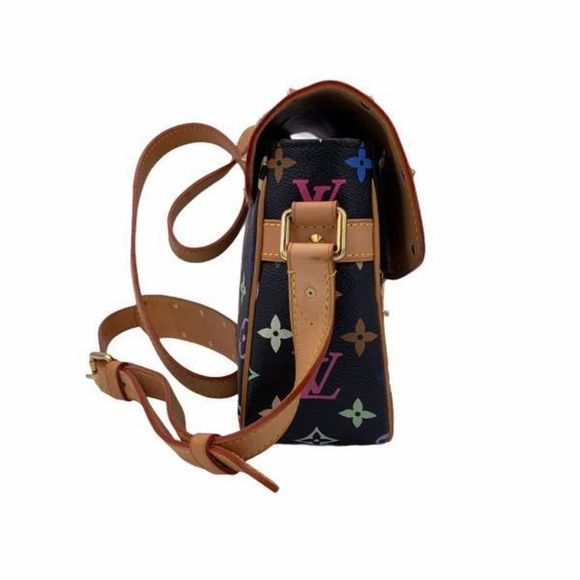 Louis Vuitton Sologne Monogram Multicolor Noir Studs - Picture 6 of 7